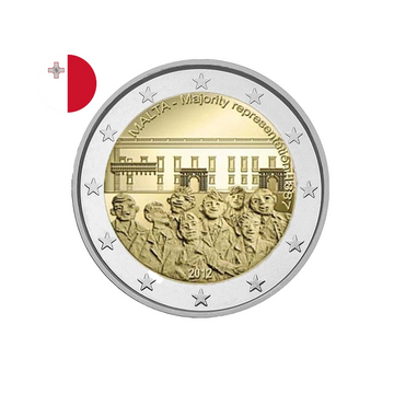 Malte 2012 - 2 Euro Commémorative - Majorité au Conseil des représentants de Malte