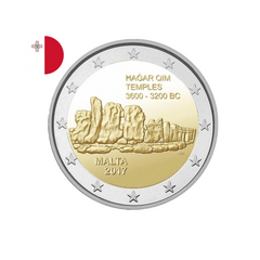 Malte 2017 - 2 Euros Commémorative - Temples Ħaġar Qim