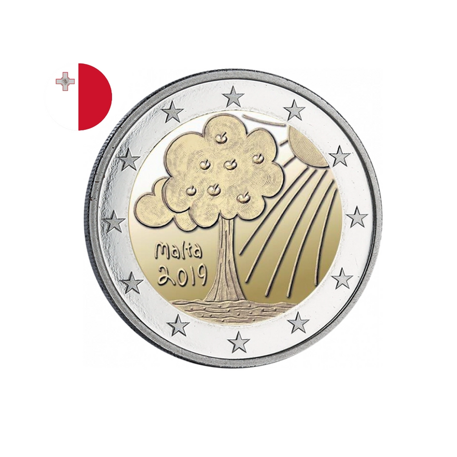 Malte 2019 - 2 Euro Commémorative - Nature and Environment