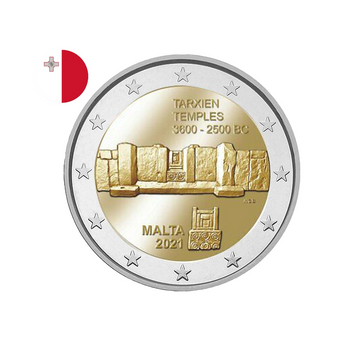 Malte 2021 - 2 Euro Commémorative - Temples Tarxien