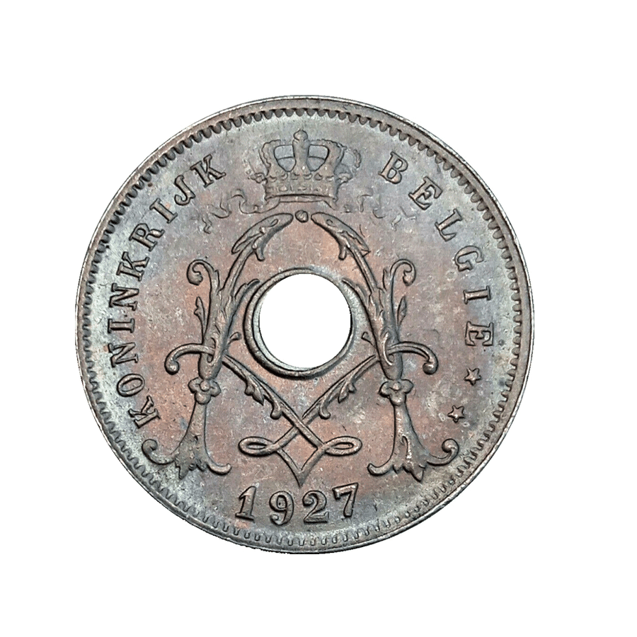 5 cêntimos - Albert I - Michaux - Bélgica - 1910-1931