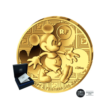 Mickey à travers les âges - Monnaie de 50€ Or - BE 2016