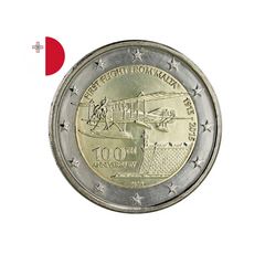 Malte 2015 - 2 Euros Commémorative - Premier vol