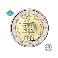 Saint-Marin 2012 - 2 Euros Commémorative - Palais de Gouvernement
