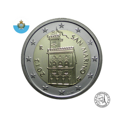 Saint-Marin 2013 - 2 Euros Commémorative - Palais de Gouvernement