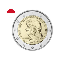 Monaco 2012 - 2 Euros Commémorative - 500ème anniversaire de la Fondation monégasque Sovereignty