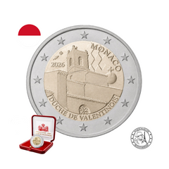 ⁣⁢Monaco 2026 - 2 Euros Commemorative - Duchy of Valentinois - Proof⁤⁣