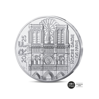 Notre-Dame de Paris - Monnaie de 10€ Argent - 2025