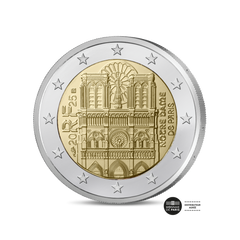France 2025 - 2 Euro commémorative - Fleur de coin - Notre-Dame de Paris