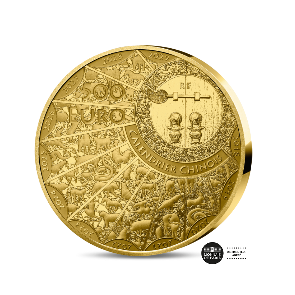 Année du Cheval - Monnaie de 500€ Or 5 Oz- BE 2026