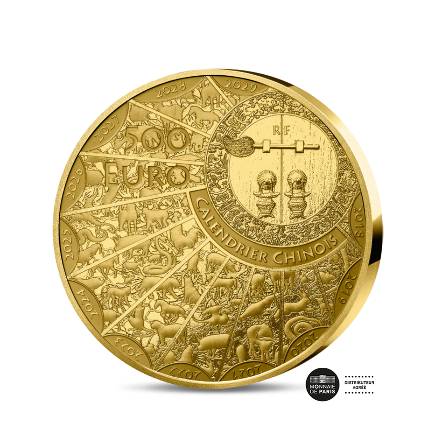 Année du Cheval - Monnaie de 500€ Or 5 Oz- BE 2026