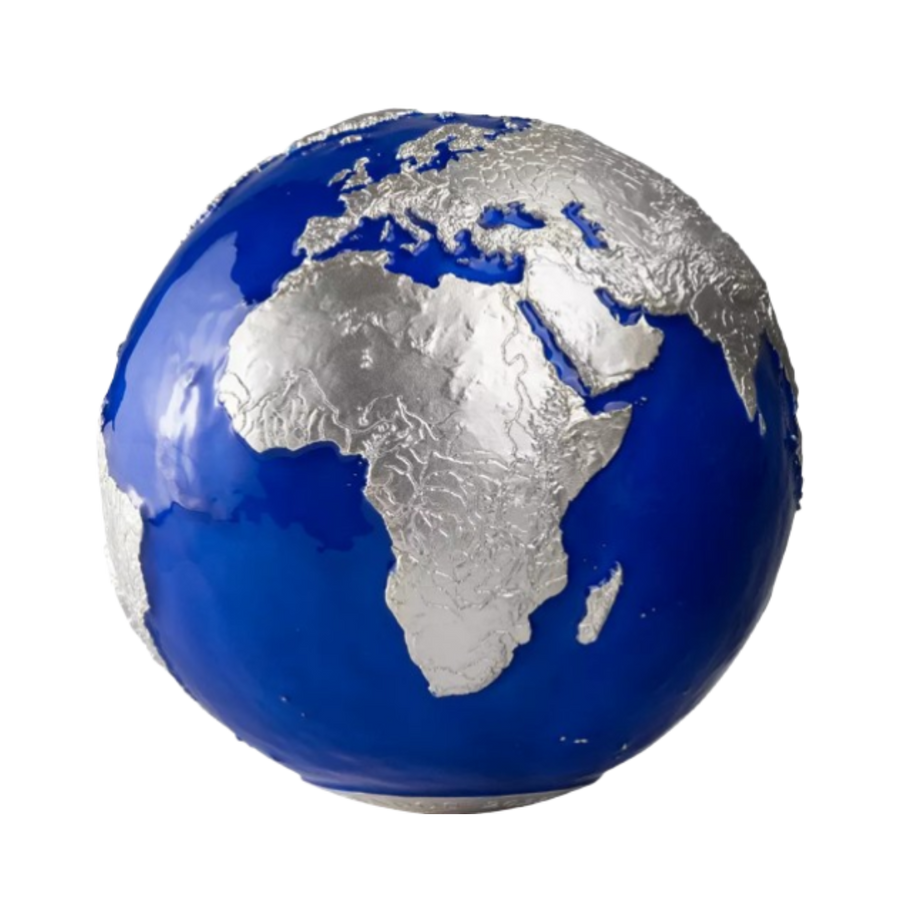 Blue Marble- Monnaie de 25 Dollars 1 kg Argent - Barbade 2025