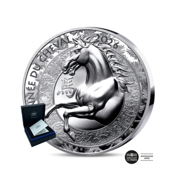 Année du Cheval - Monnaie de 20€ Argent Haut Relief - BE 2026