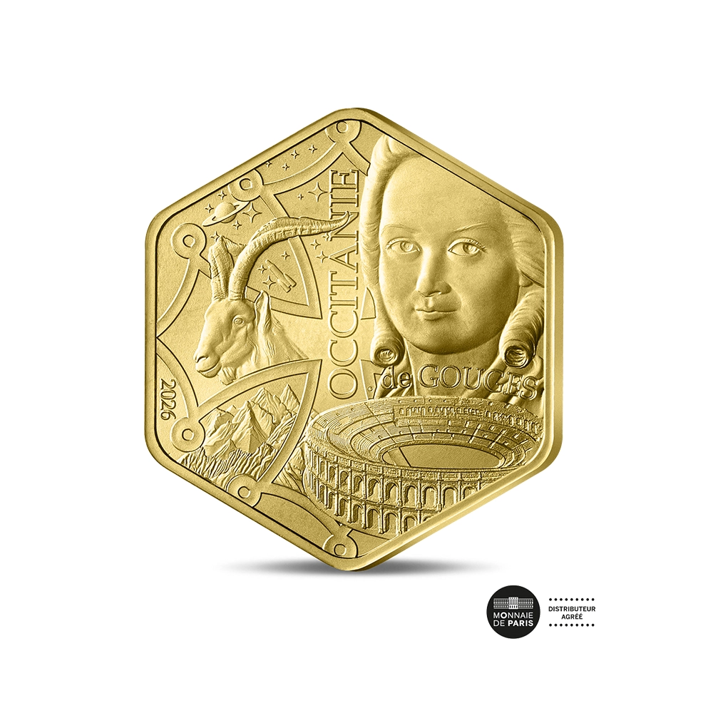 Les Régions 2026 - Occitanie - Monnaie de 500 Euros - Or BU