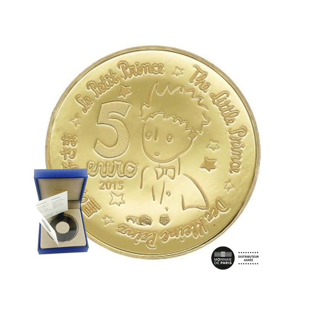 Le Petit Prince - Oiseaux Sauvages - Monnaie de 5€ Or - BE 2015