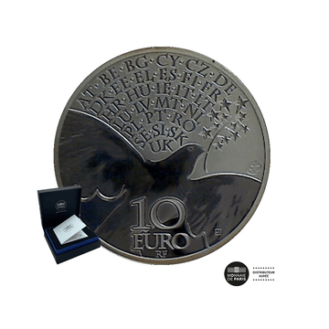 Europa - 70 ans de Paix en Europe - Monnaie de 10€ Argent - BE 2015