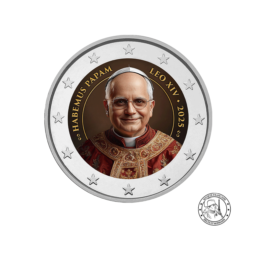 Pape Léon XIV 2025 - 2 Euros Commémorative - Variantes disponibles