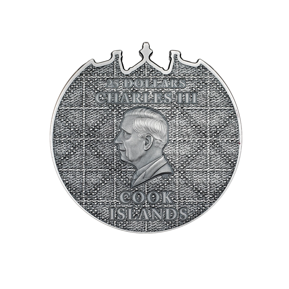 Petra Al-Khazneh - Monnaie de 25 Dollars - Antique Finish 2025