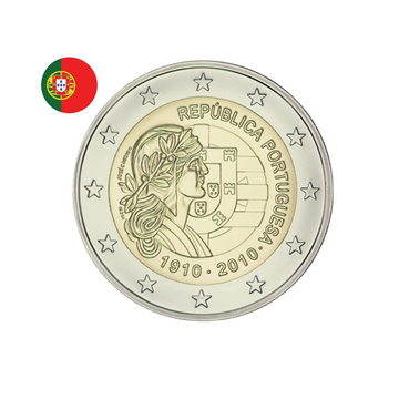 Portugal 2010 - 2 Euro Commémorative - République portugaise
