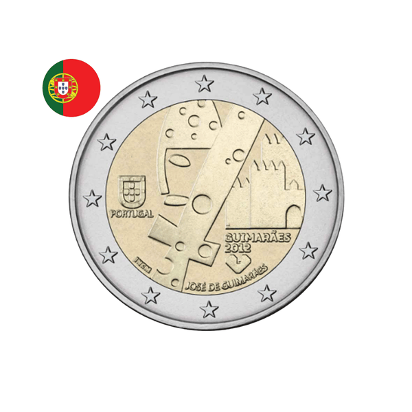 ⁣⁢Португалия 2012 - 2 Евро Паметна - Гимараеш, Европейска столица на културата⁤⁣
