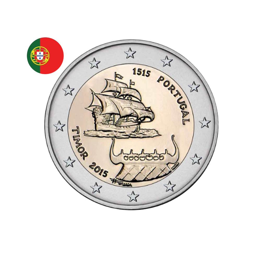 Portugal 2015 - 2 Euro Commémorative - 500 ans de relations avec le Timor