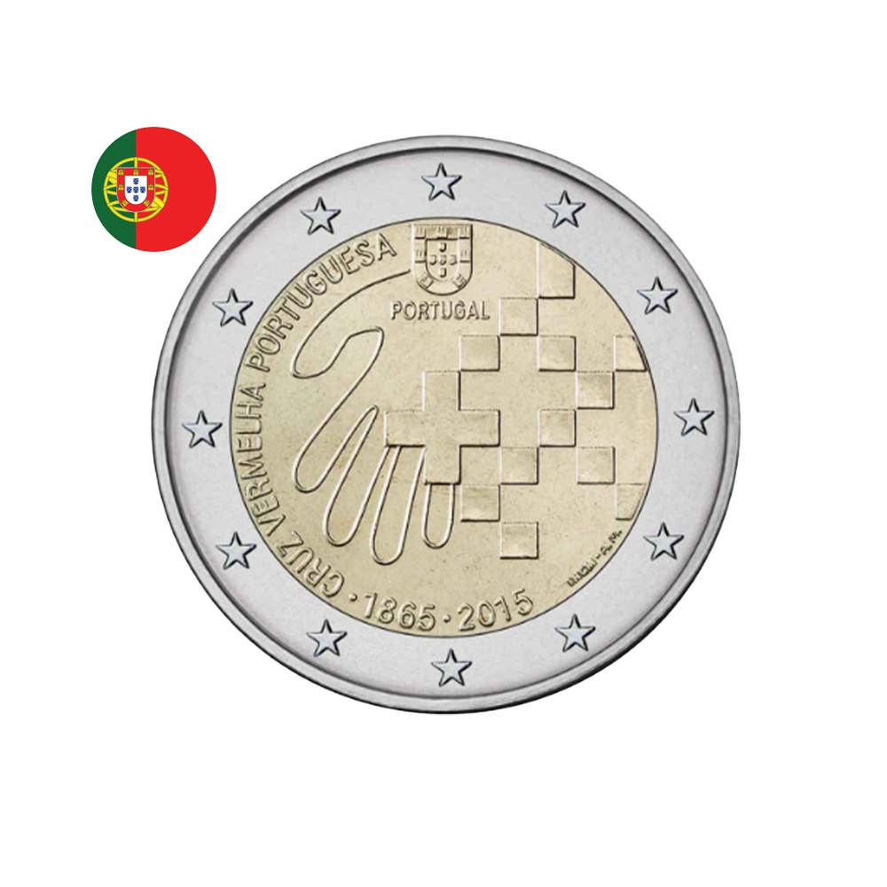 Portugal 2015 - 2 Euro Commémorative - 150 ans de la Croix-Rouge au Portugal
