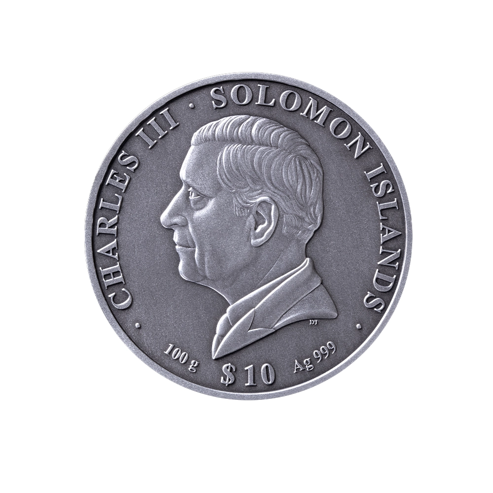 La Grande Pyramide de Giza - Monnaie de 10 Dollars Argent - Antique Finish 2025