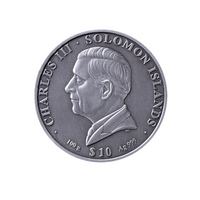 La Grande Pyramide de Giza - Monnaie de 10 Dollars Argent - Antique Finish 2025