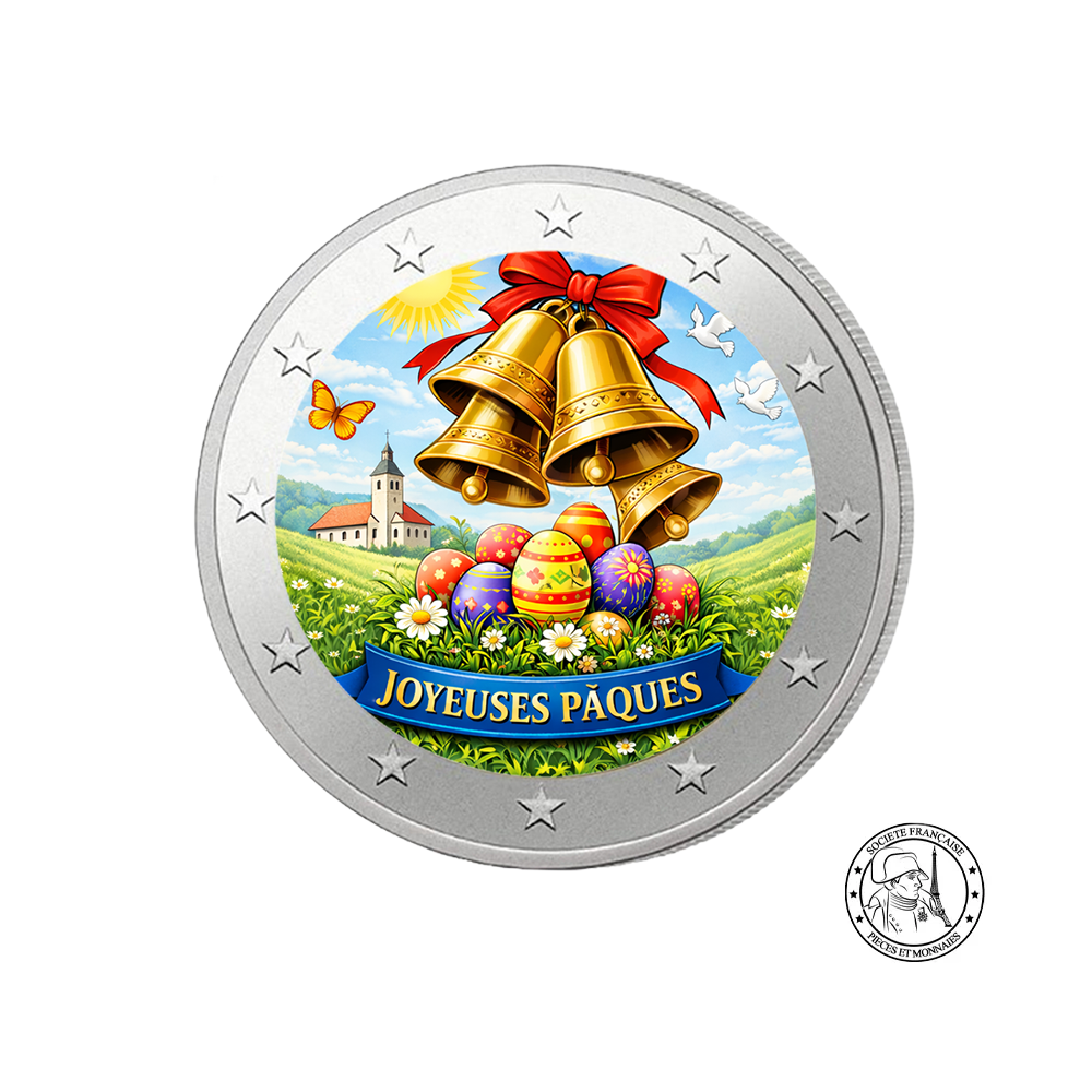 Pâques 2026 - 2 Euros Commémorative - Colorisée #3