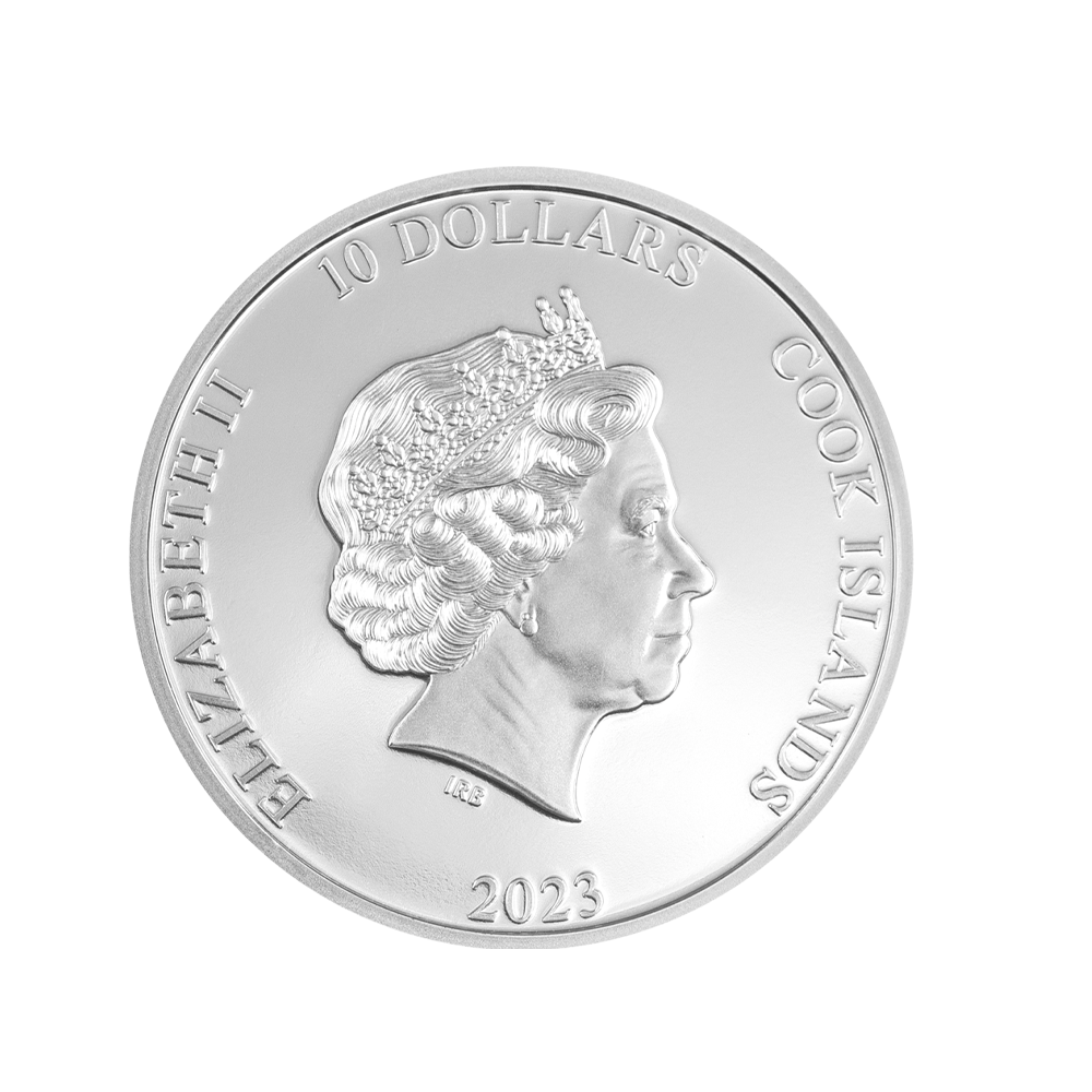 Striking heads - Silver $ 10 currency - BE 2023