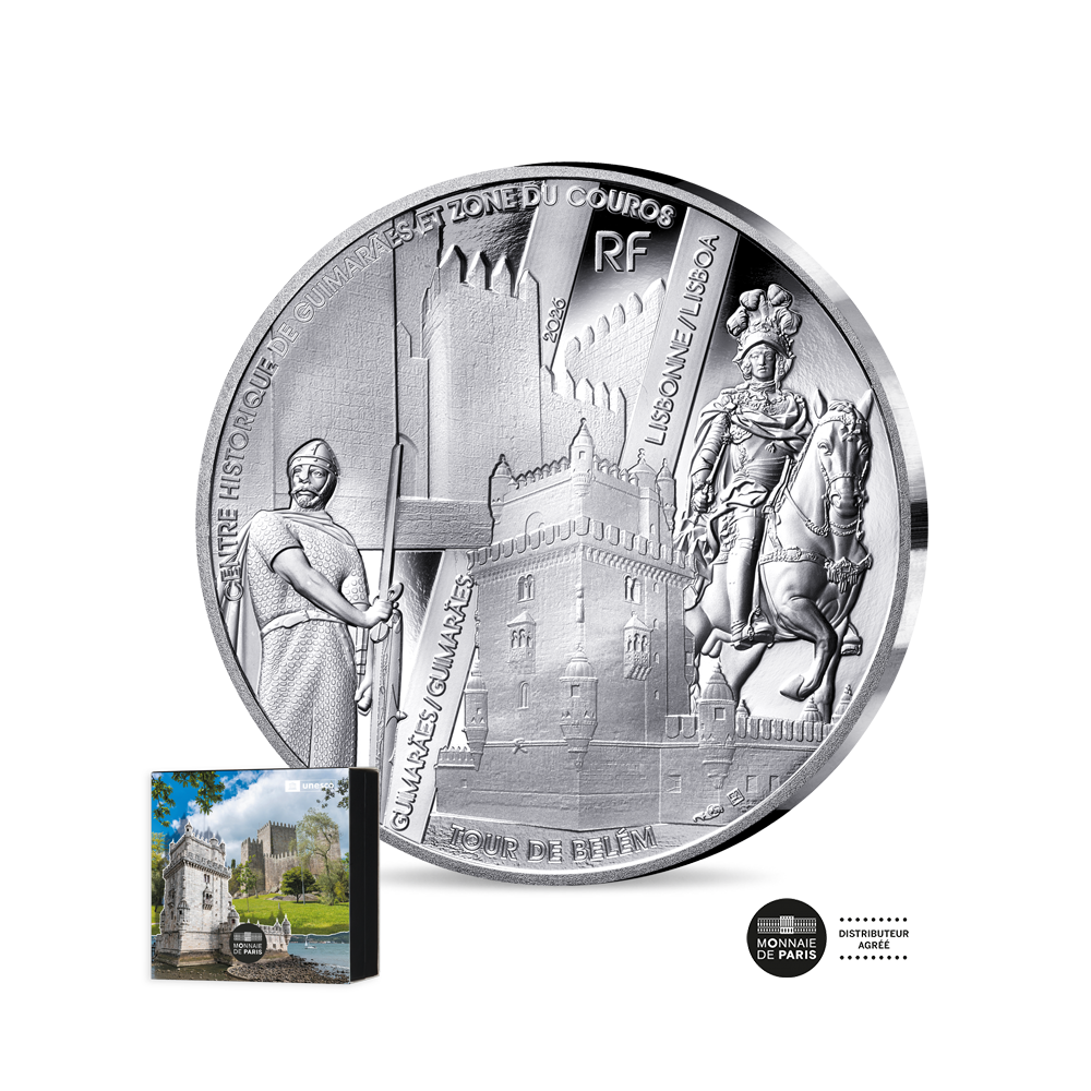 UNESCO - Guimarães & Lisbonne - Monnaie de 10 Euros Argent - BE 2026