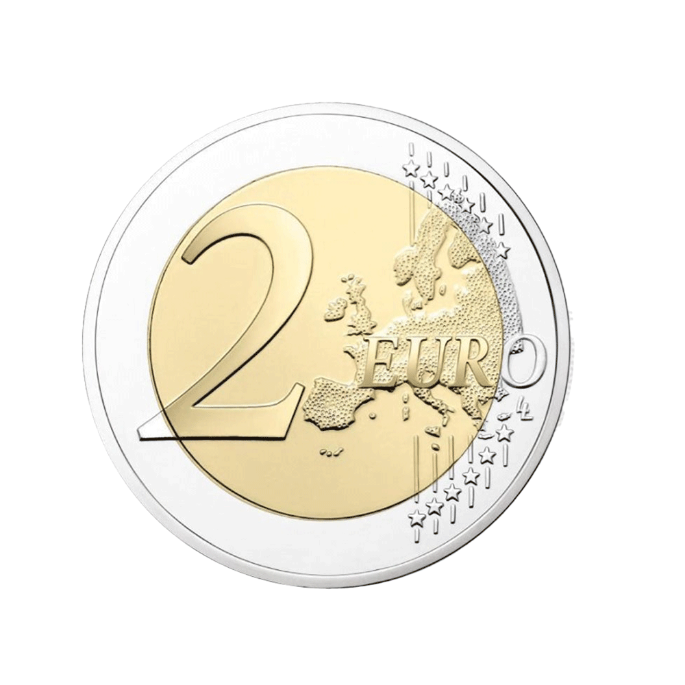 Luxembourg 2024 - 2 Euro Commémorative - 175è Anniversaire de la mort du Grand Duc Guillaume II - Colorisée