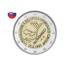 Slovaquie 2011 - 2 Euros Commémorative - Groupe de Visegrád