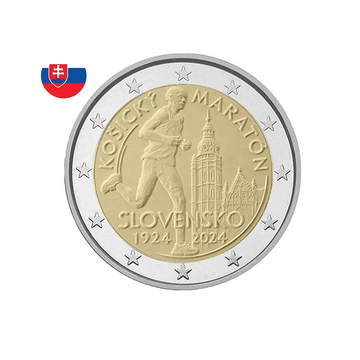 Slovaquie 2024 - 2 Euro Commémorative - 100 ans du Marathon International de Kosice