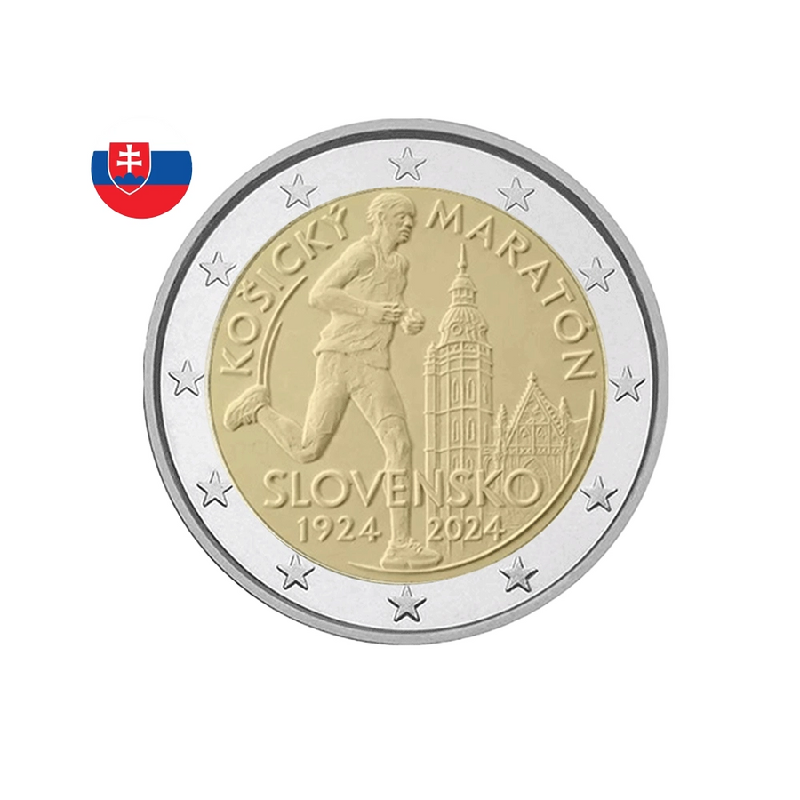 Slovaquie 2024 - 2 Euro Commémorative - 100 ans du Marathon International de Kosice