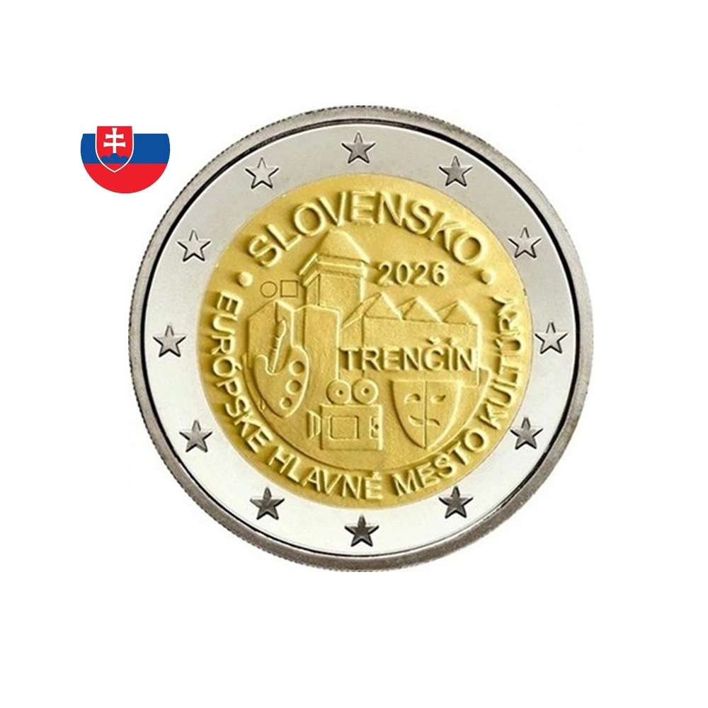 Slovaquie 2026 - 2 Euro Commémorative - Trenčín - Capitale de la culture