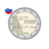 Slovénie 2016 - 2 Euro commémorative - 25ème anniversaire de l'Indépendance de la République de Slovénie