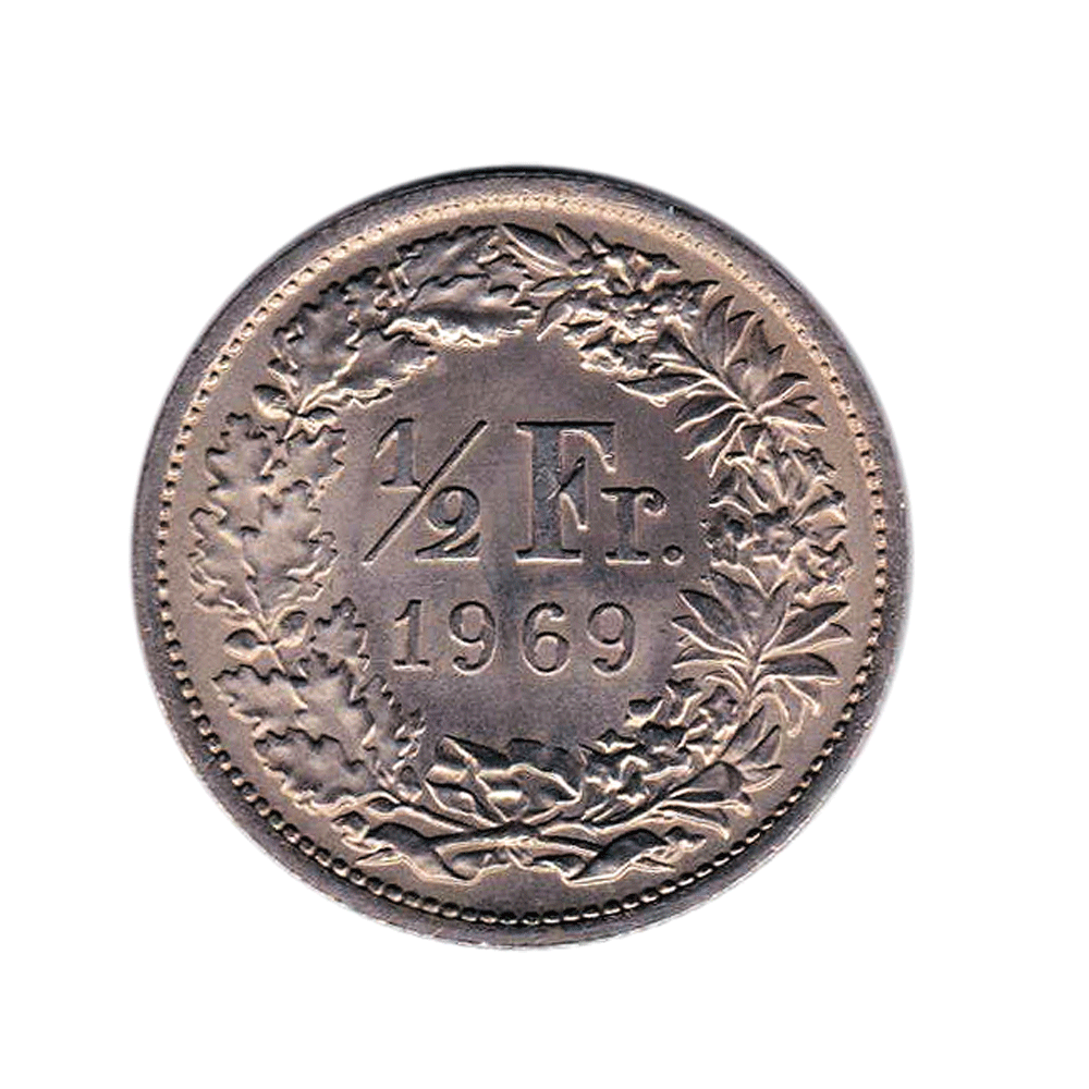 ½ franc - Helvetia Debout - Suisse - 1968-2023