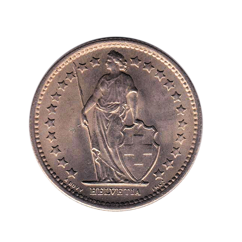 ½ franc-Helvetia Debout-Switzerland-1968-2023