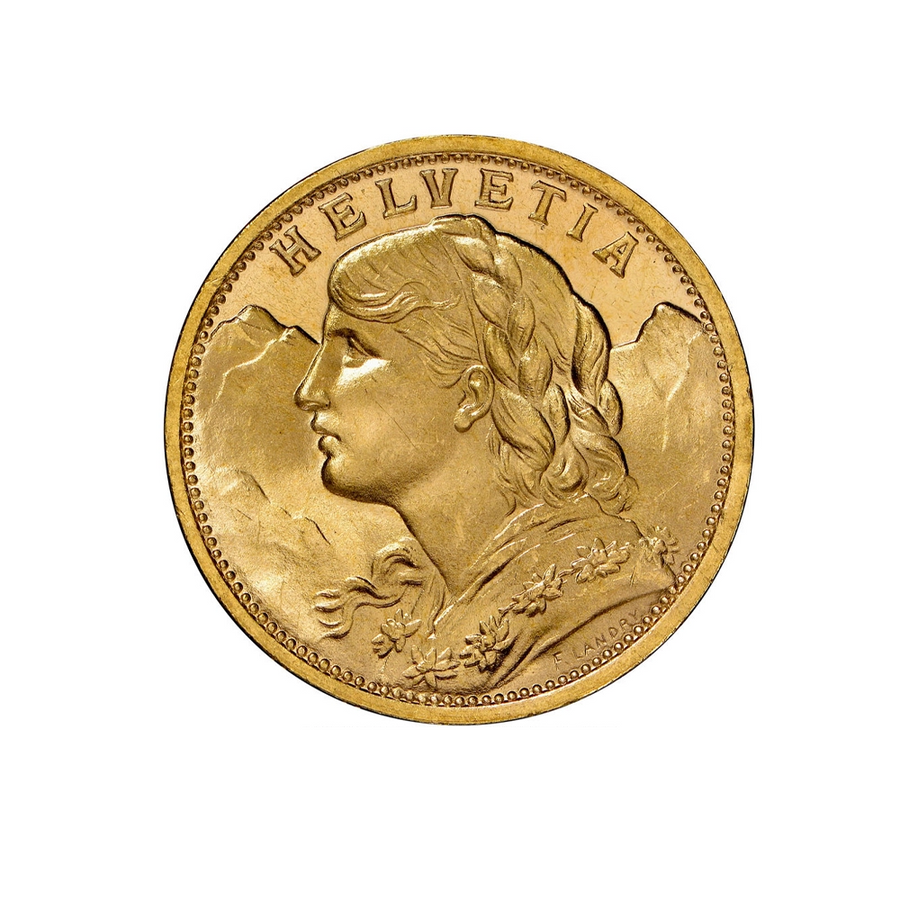 20 Francs - Helvetia - Suisse - 1897-1947