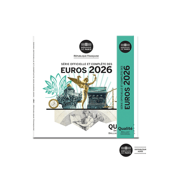 Monnaie de Paris 2026 - Série officielle de 8 pièces - BU
