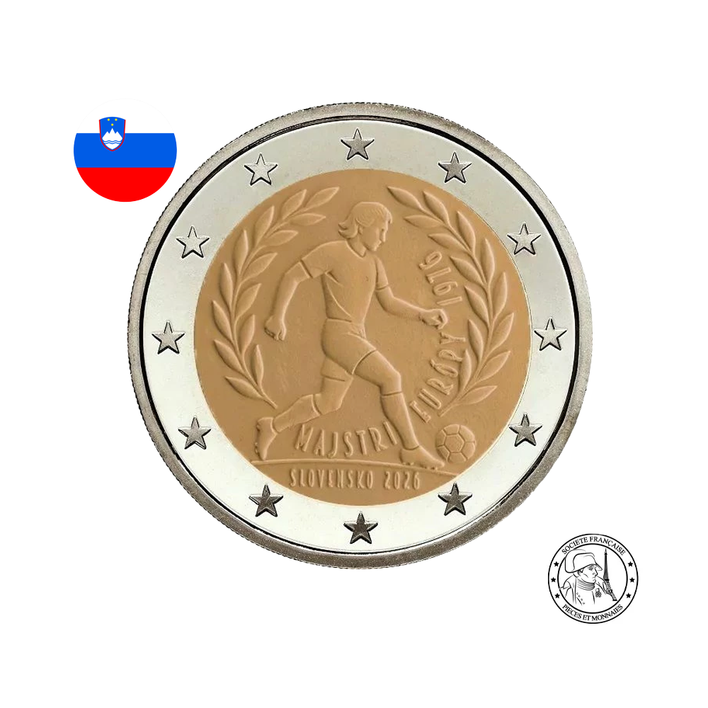 Slovaquie - 2 Euros Commémorative - Championnat d'Europe 1976