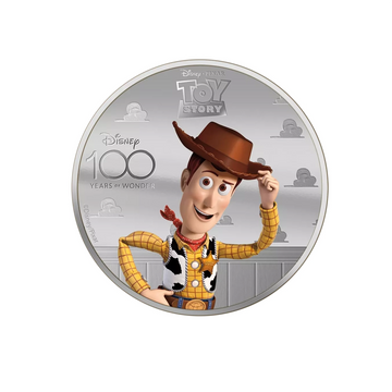 Les 100 ans de Disney - Toy Story - Monnaie de 5 Dollars Argent - BE