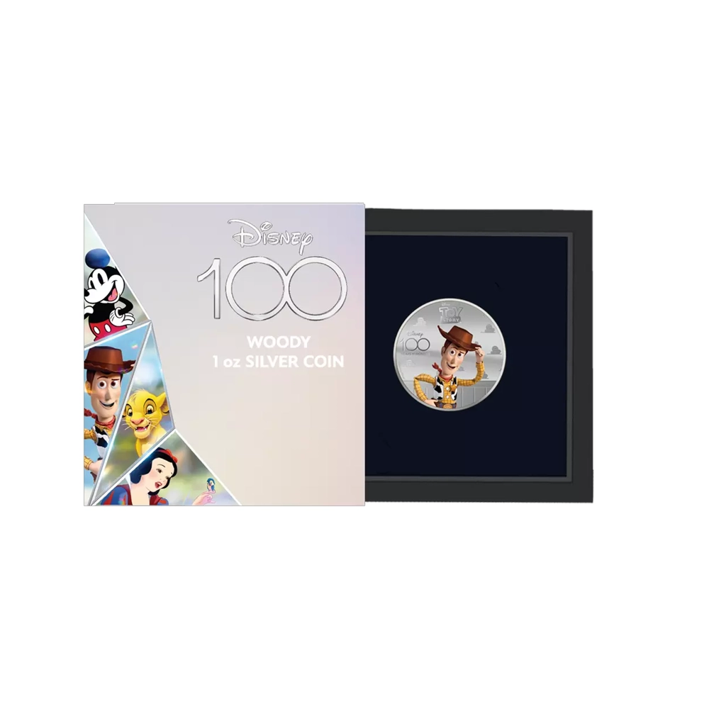 Les 100 ans de Disney - Toy Story - Monnaie de 5 Dollars Argent - BE