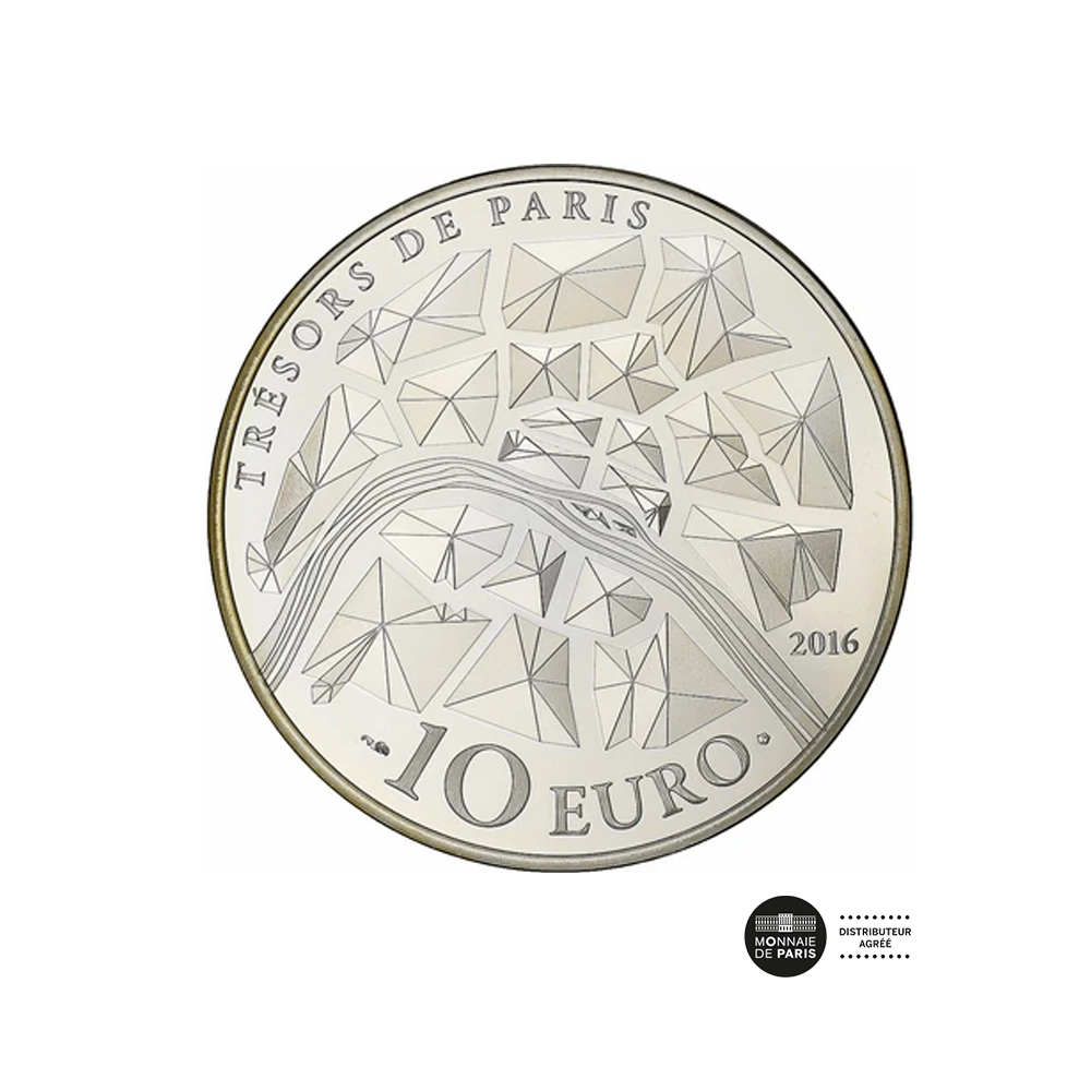 Trésor de Paris 2016 - Institut de France - Monnaie de 10 Euros - Argent - BE