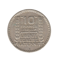 10 francs - Turin - France - 1945-1949
