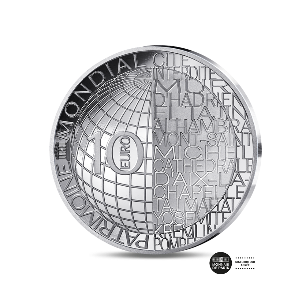 ⁣⁢UNESCO - Table Mountain - 10 Euro Silver Coin - Proof 2026⁤⁣
