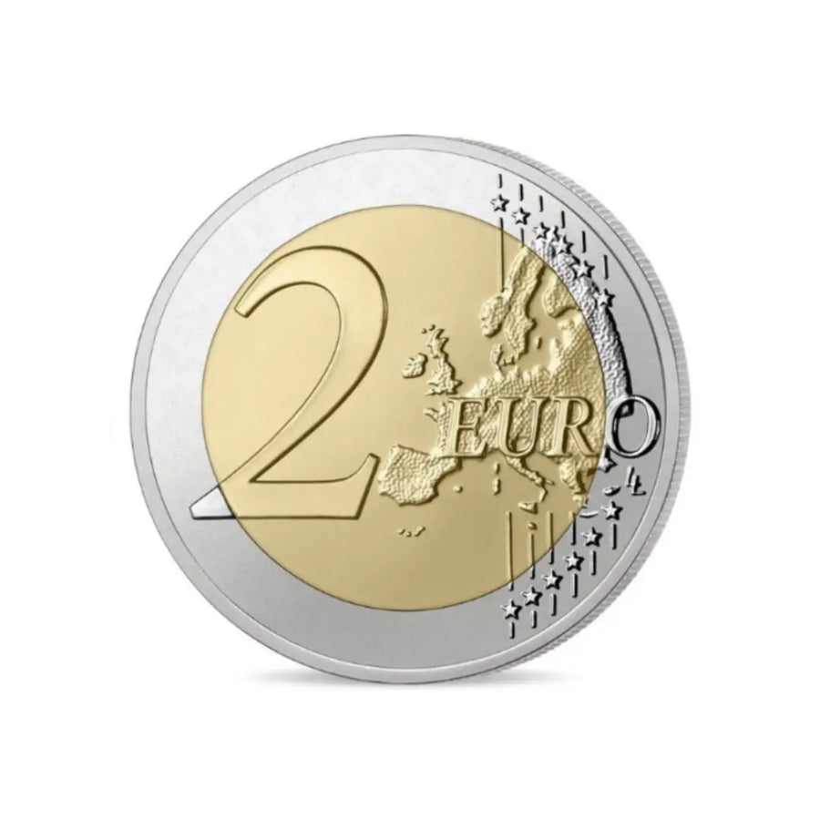 Pieces et Monnaies - Monnaie de 2 Euros commémorative colorisée
