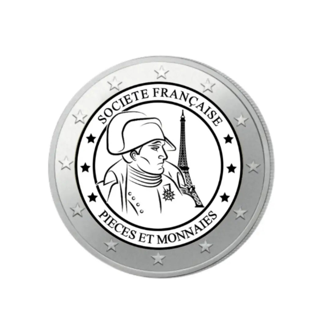 Pieces et Monnaies - Monnaie de 2 Euros commémorative colorisée