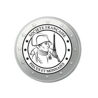 Pieces et Monnaies - Monnaie de 2 Euros commémorative colorisée